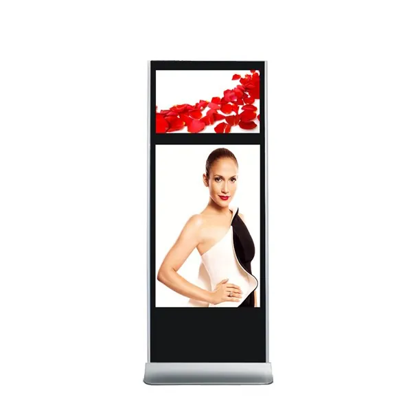 BS879 Stand Alone Dual Screen lcd Advertising Players - Becker Screen BS879 Stand Alone Dual Screen lcd Advertising Players