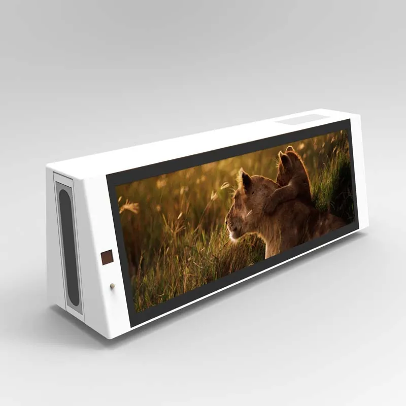 BS662 Taxi top Strip Dual Side Outdoor P2 P0.4 lcd display high - Becker Screen BS662 Taxi top Strip Dual Side Outdoor P2 P0.4 lcd display high