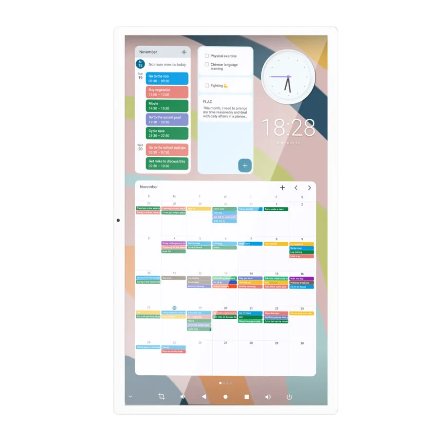 21.5″ BS Digital Calendar - Becker Screen 21.5″ BS Digital Calendar