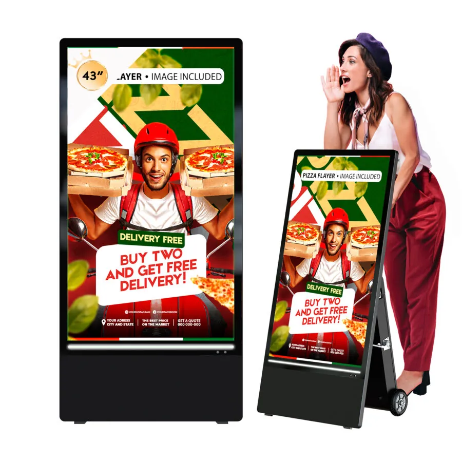 BS701 Semi-outdoor digital signage advertising Screen or Menu screen