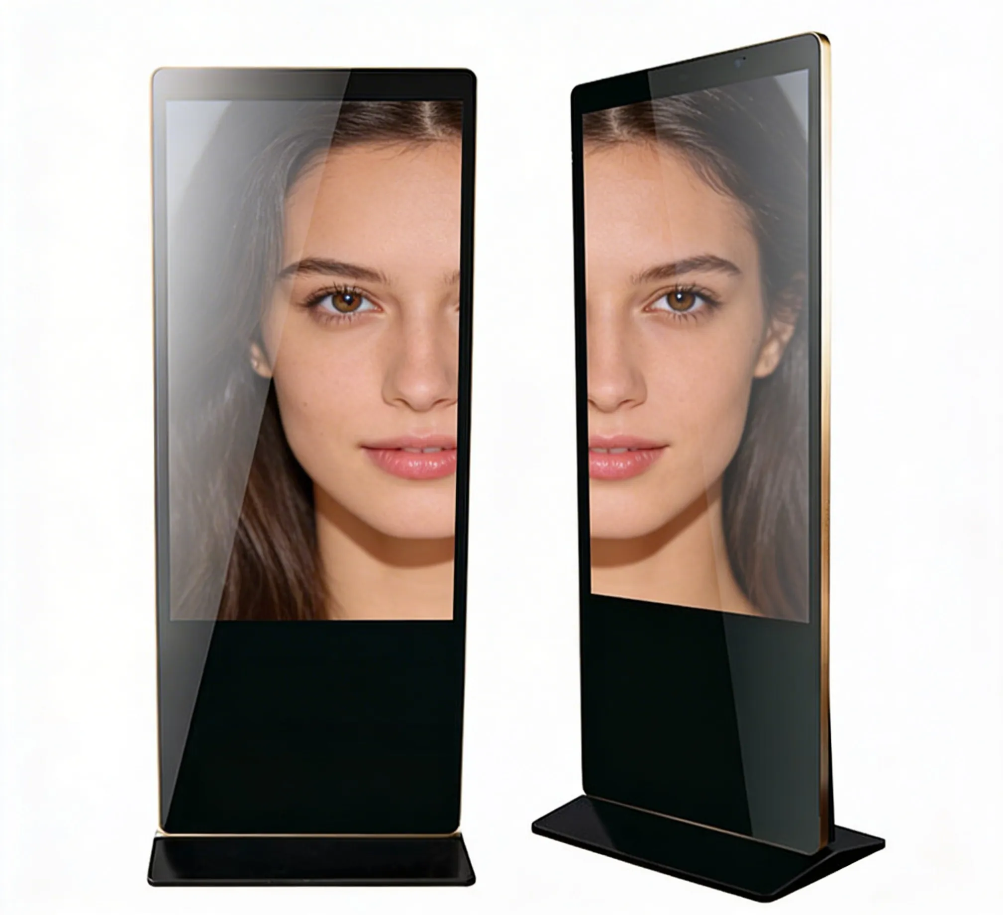BS955 Ultra-thin Bezel Floor Standing LCD Advertising Player