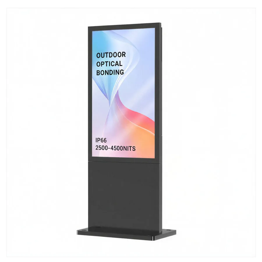 BS867  Outdoor Wall Mouted / Standalone 2 in 1 Screen 55 inch