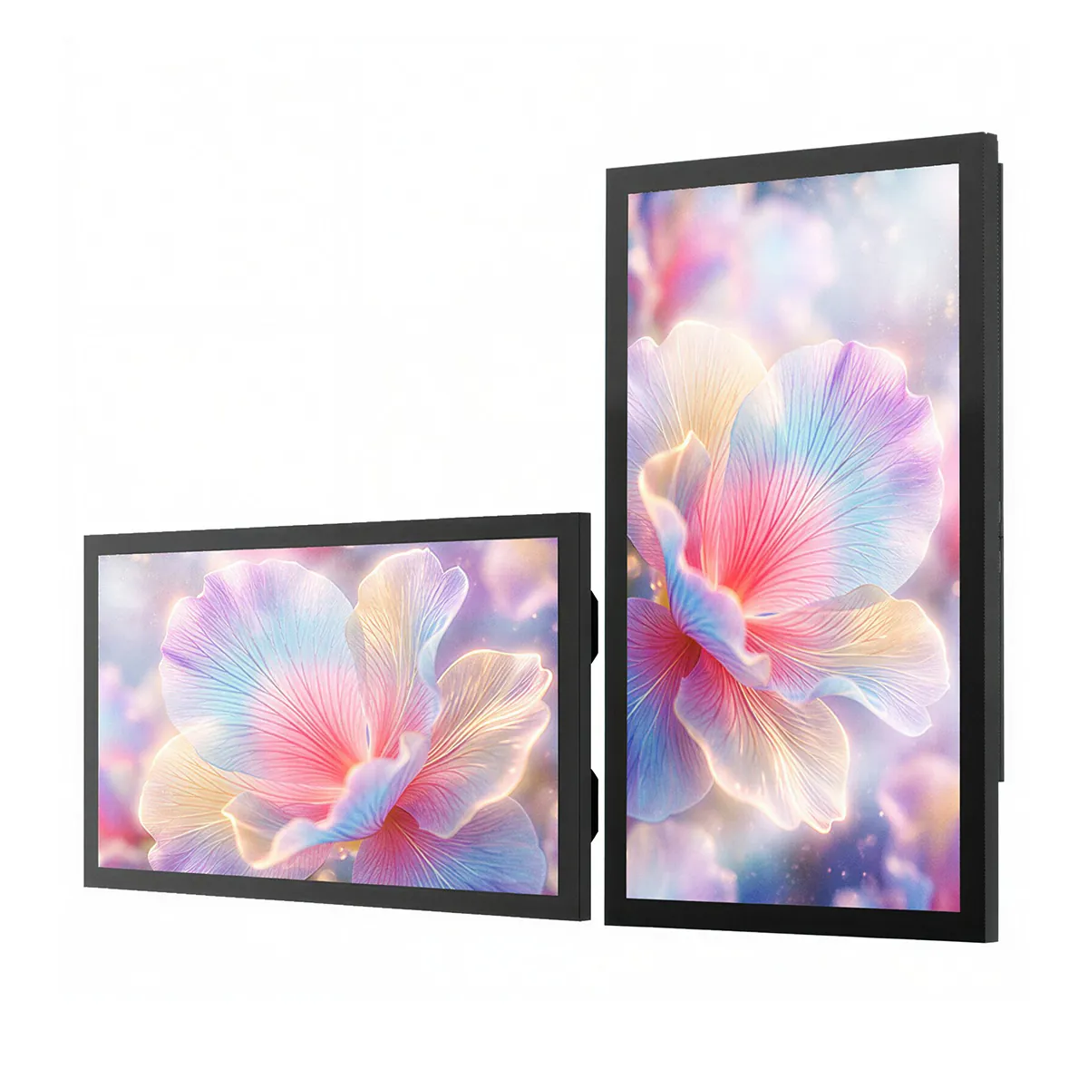 BS867  Outdoor Wall Mouted / Standalone 2 in 1 Screen 55 inch
