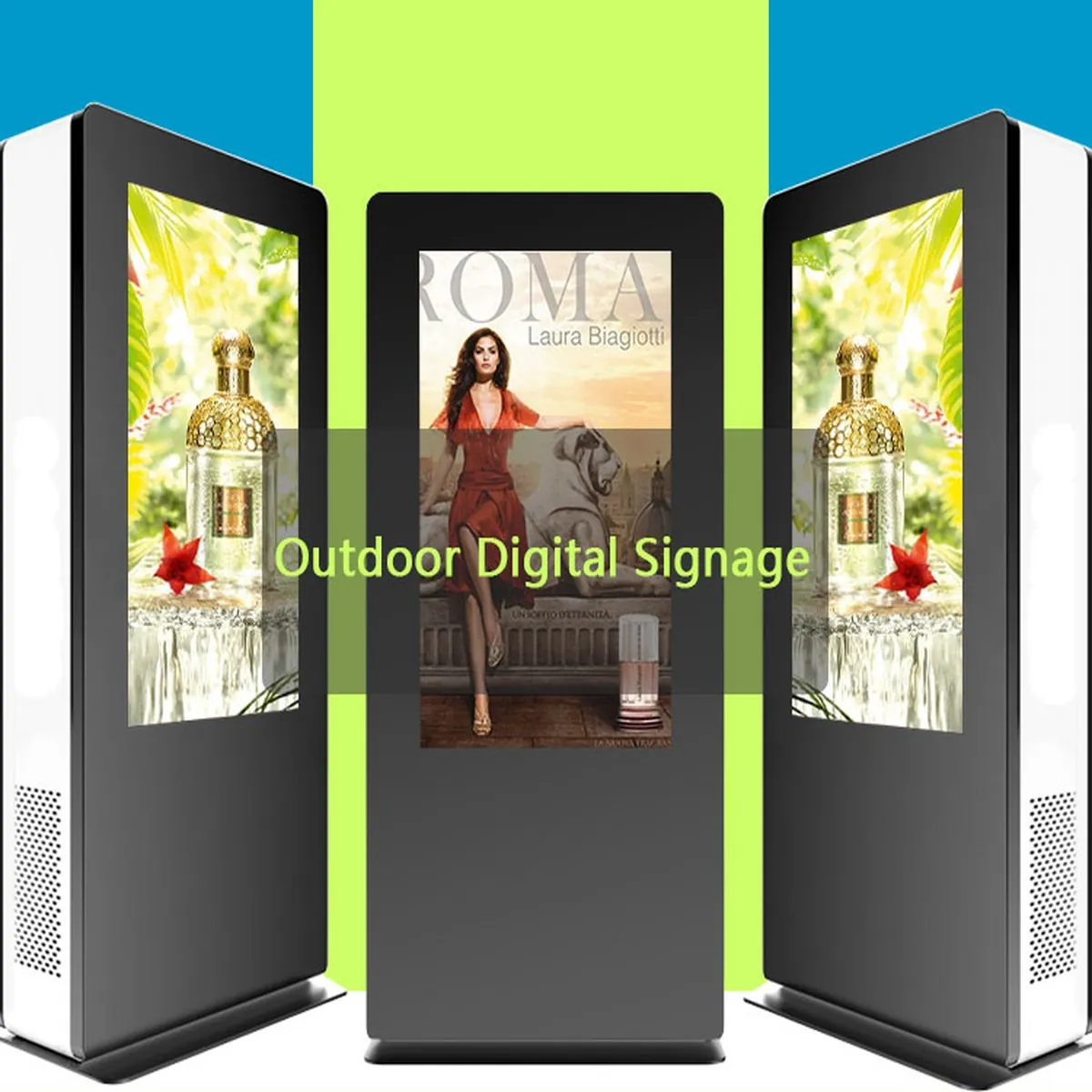 BS930 High Brightness Waterproof Outdoor Dual Screen LCD Advertising Player