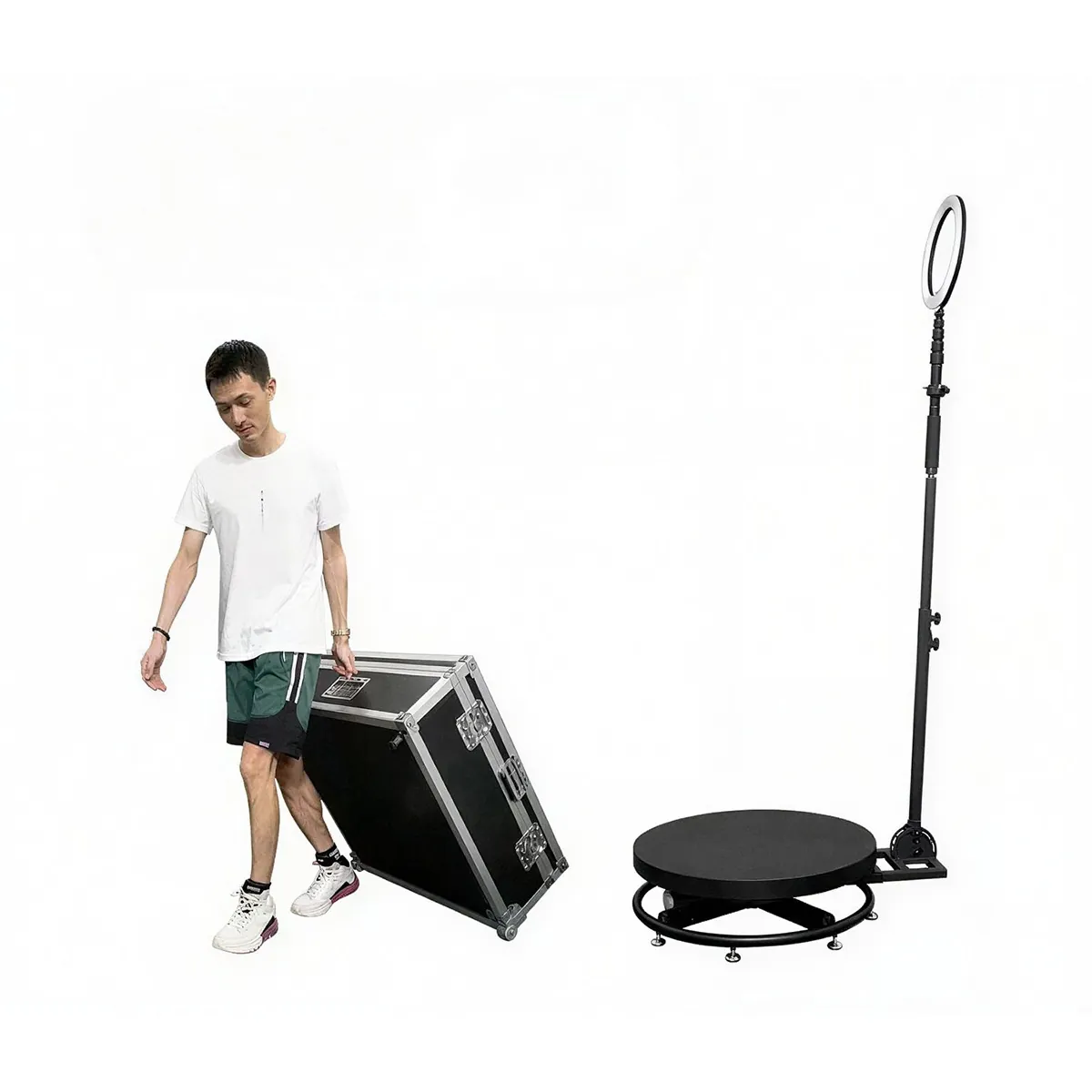 360° Rotirajući Photo Booth s rasvjetom
