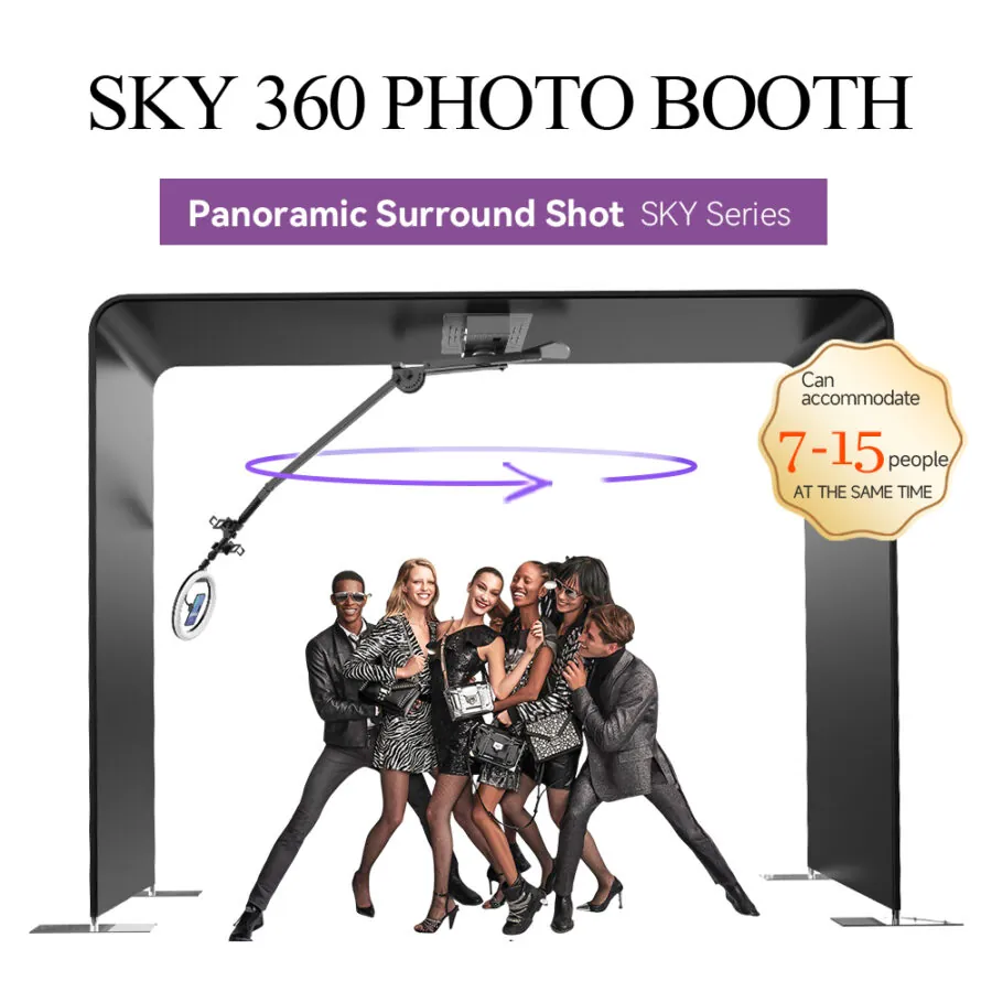 Sky360 photo booth - Becker Screen Sky360 photo booth