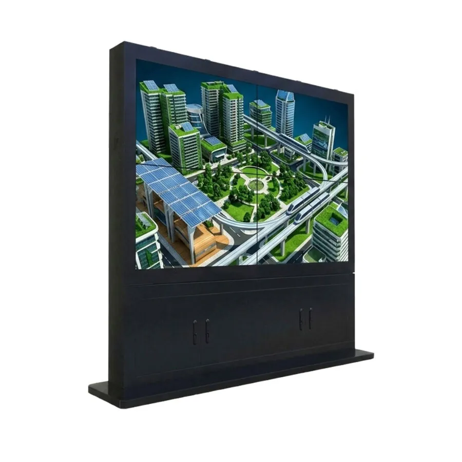 BS910 stand Alone indoor LCD Split Screen Display