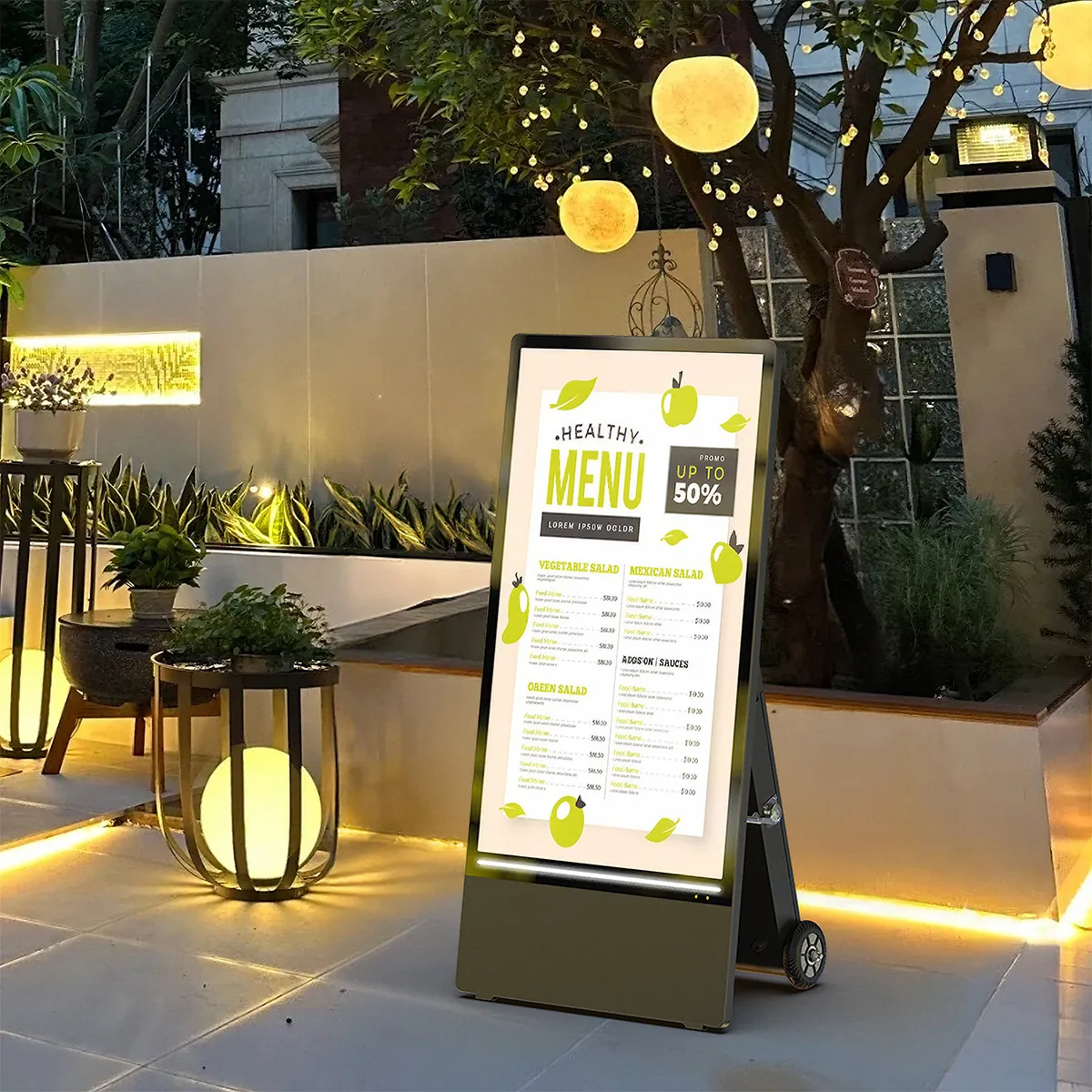 BS701 Semi-outdoor digital signage advertising Screen or Menu screen
