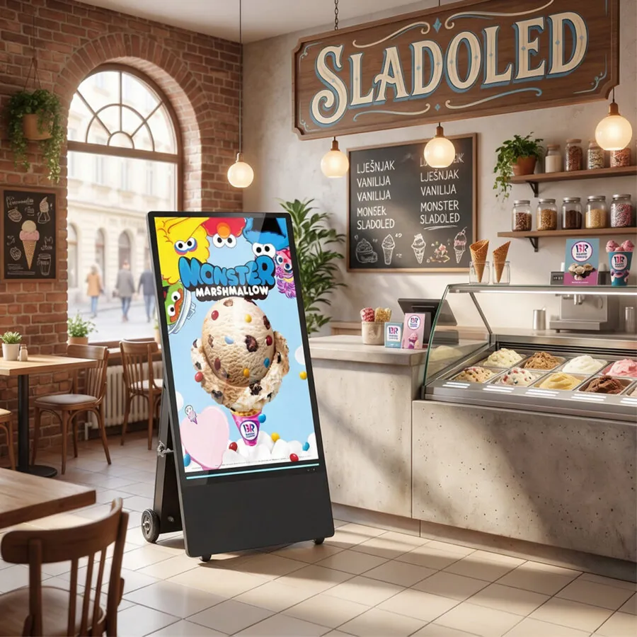 BS701 Semi-outdoor digital signage advertising Screen or Menu screen