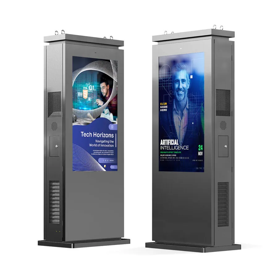 Dvostrani LCD vanjski digitalni oglasni totem visoke svjetline – MWE988